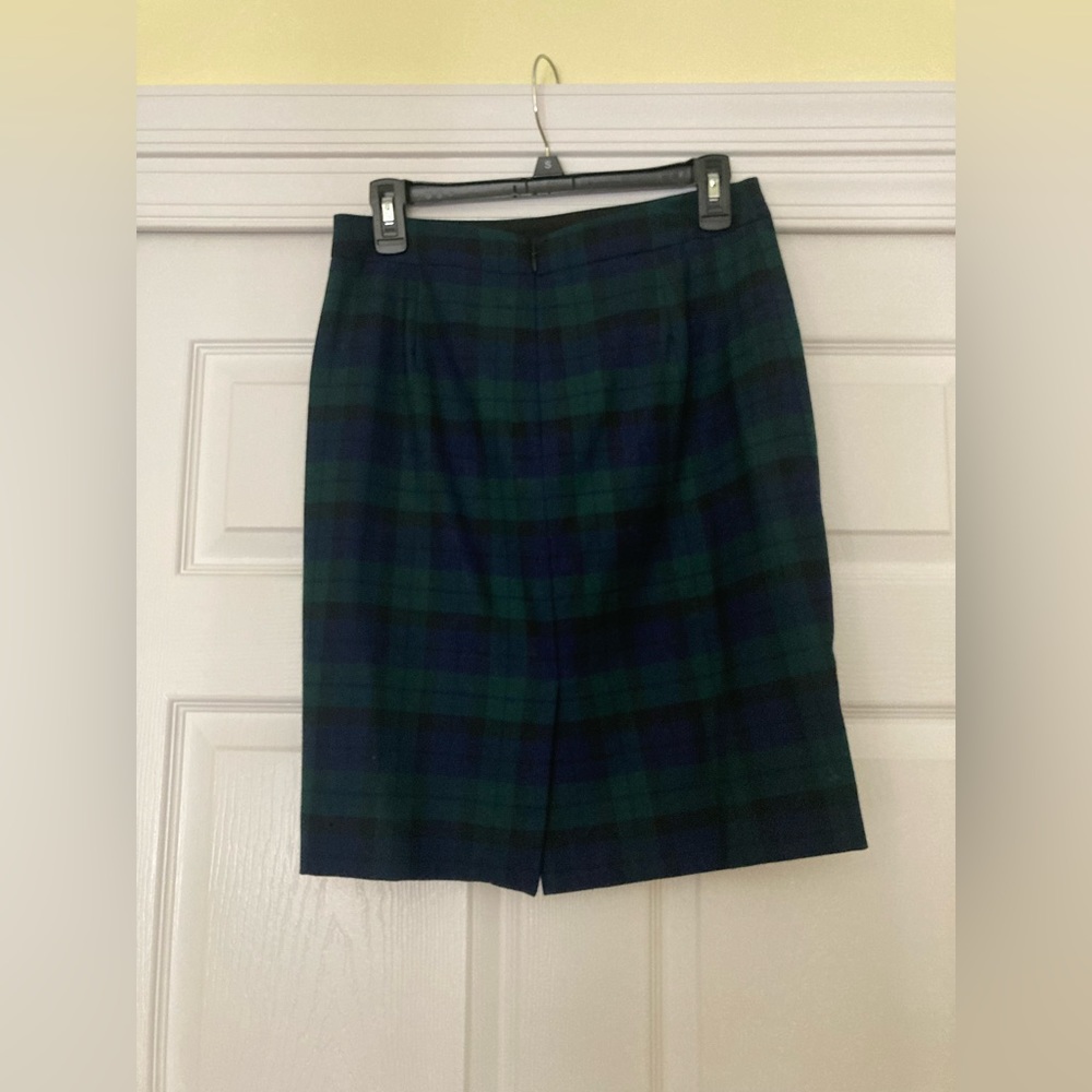 Jcrew green and blue plaid pencil skirt! - Picture 2 of 3